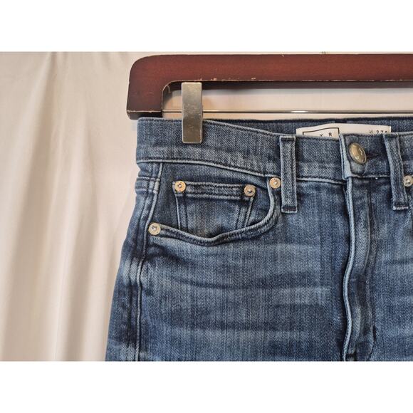 AYR The Pop Crop W27S Frayed Hem Flare Jeans 27 - Picture 5 of 9